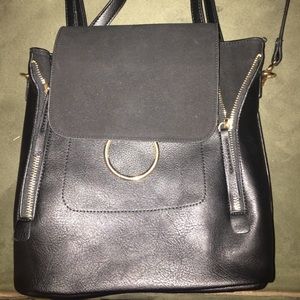 Women’s black backpack
